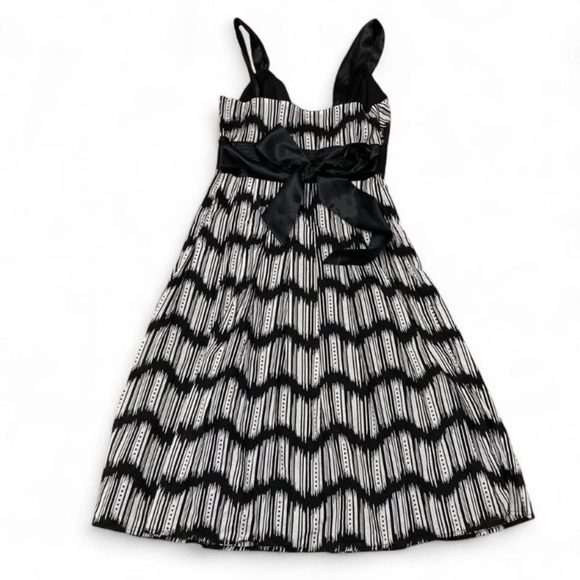 Y2K Babydoll Midi Dress Women's 6 Elegant Whimsygoth Fairy Dance Party Zig Zag - Picture 4 of 6